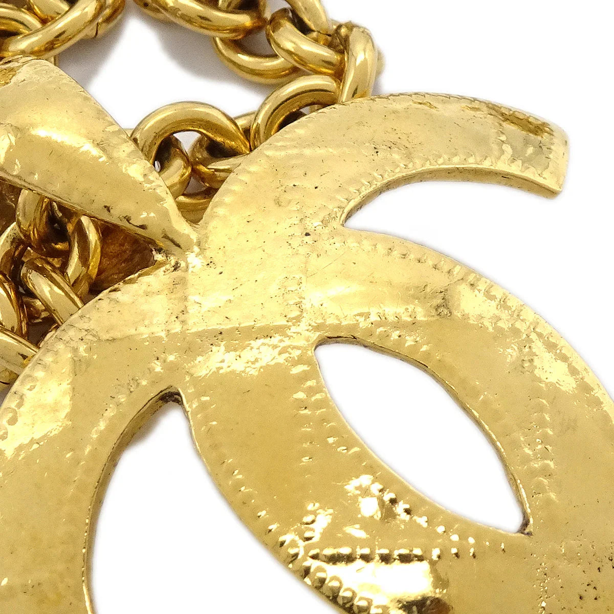 Chanel Gold Chain Pendant Necklace 94P