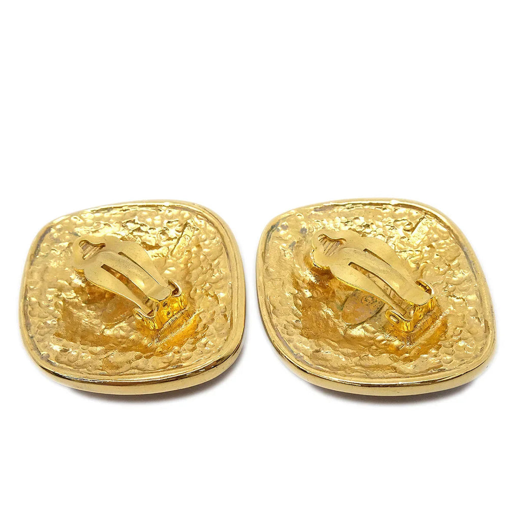 Chanel Earrings Clip-On Gold 2492