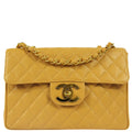 Chanel * 1994-1996 Beige Caviar Jumbo Classic Flap Bag