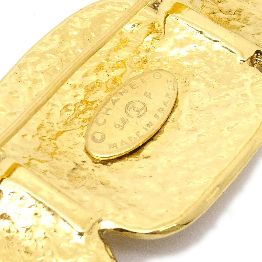 Chanel Triple CC Brooch Pin Gold 94P