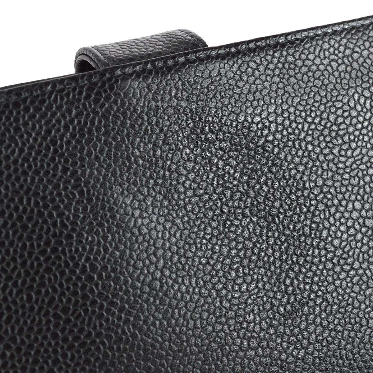 Chanel 2001-2003  Black Caviar Long Wallet