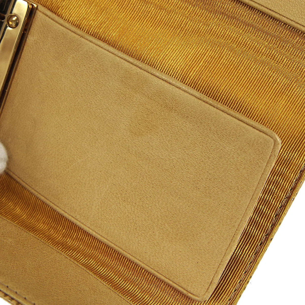 Chanel 2003-2004 Beige Caviar Timeless Key Case