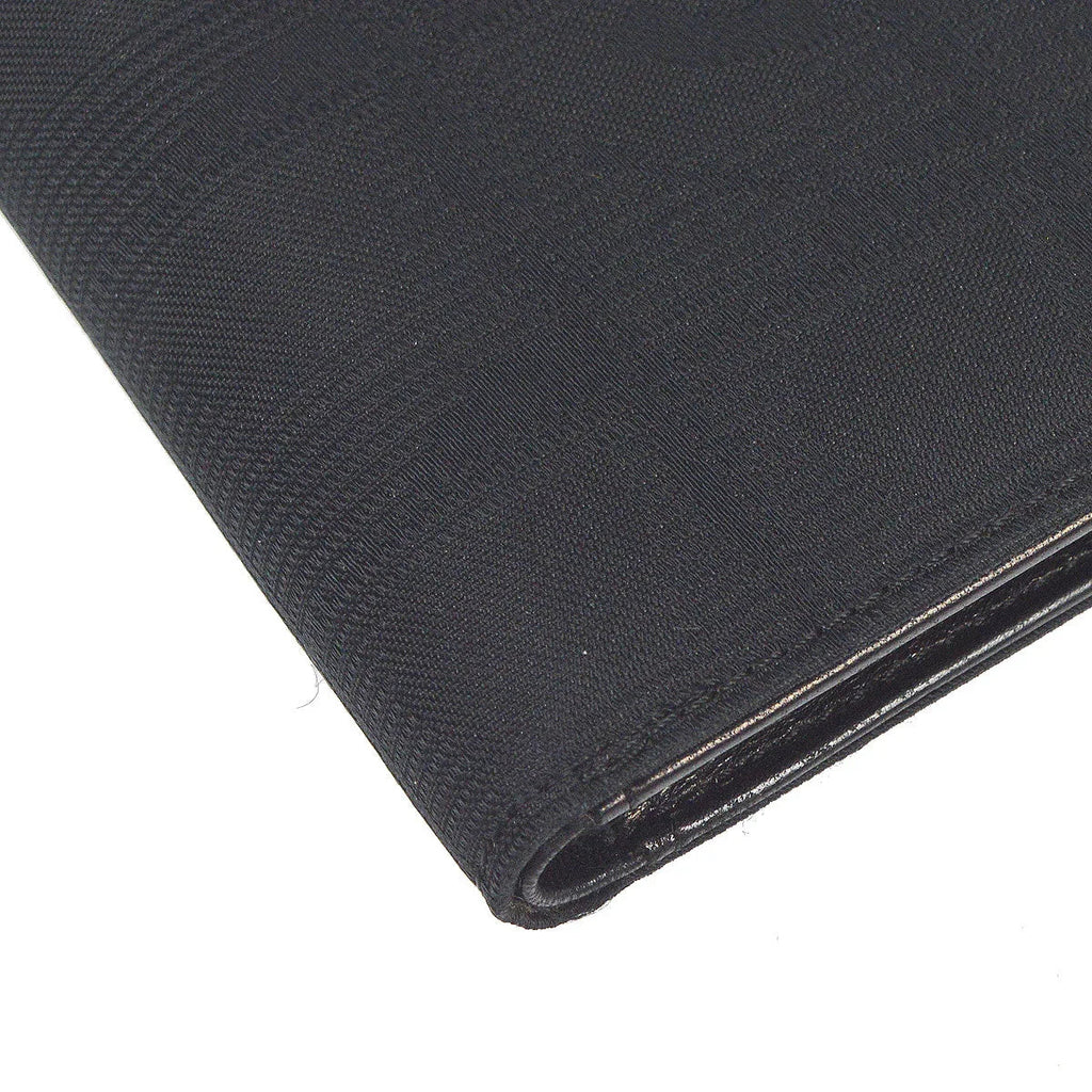Chanel 2001-2003 Black New Travel Line Bifold Wallet Purse