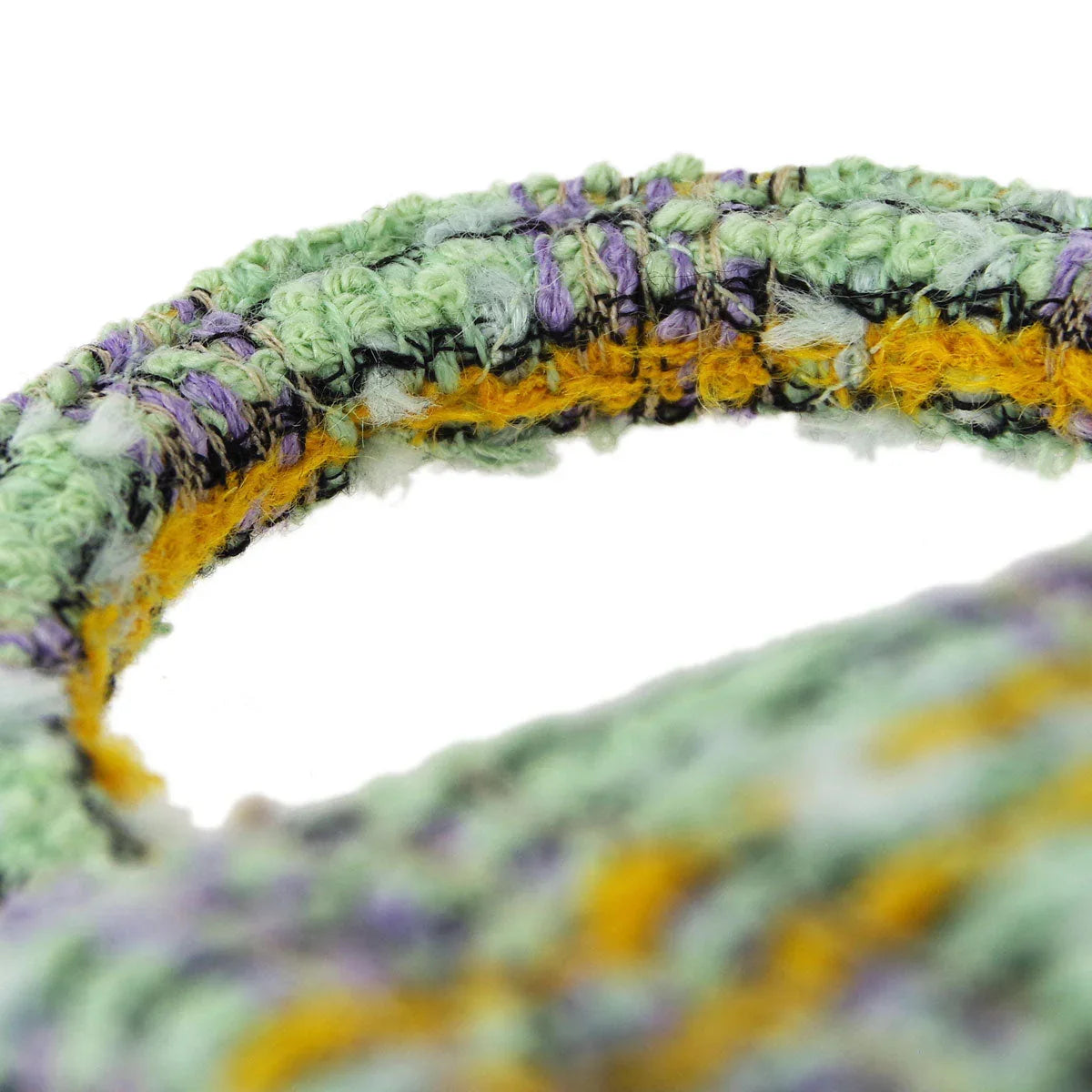 Chanel * 1994 Green Tweed Mini Classic Flap Handbag