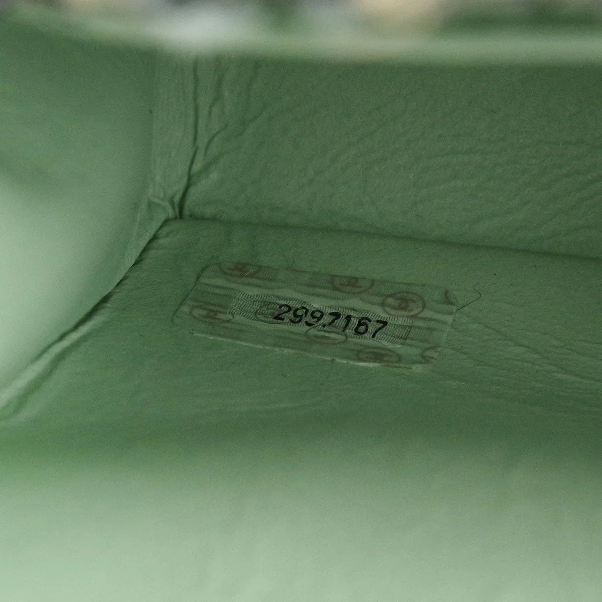 Chanel * 1994 Green Tweed Mini Classic Flap Handbag