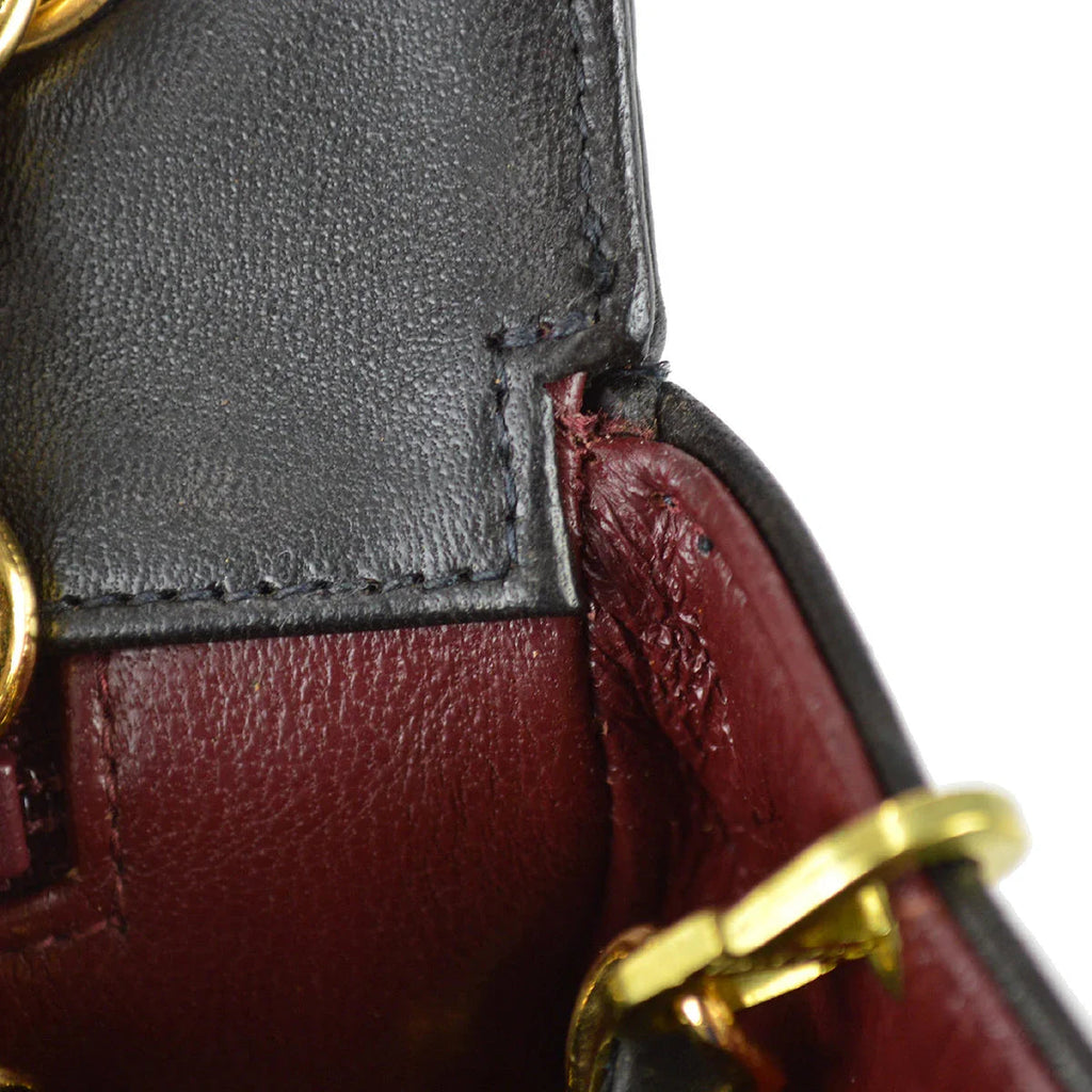 Chanel 1994-1996 Black Lambskin Medium Star Stitch Classic Single Flap Bag