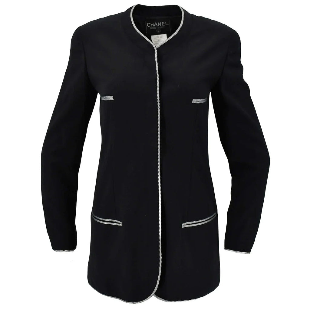 Chanel Jacket Black 96P #38