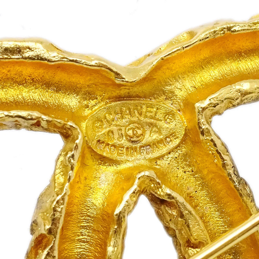 Chanel 1993 Florentine CC Brooch Large