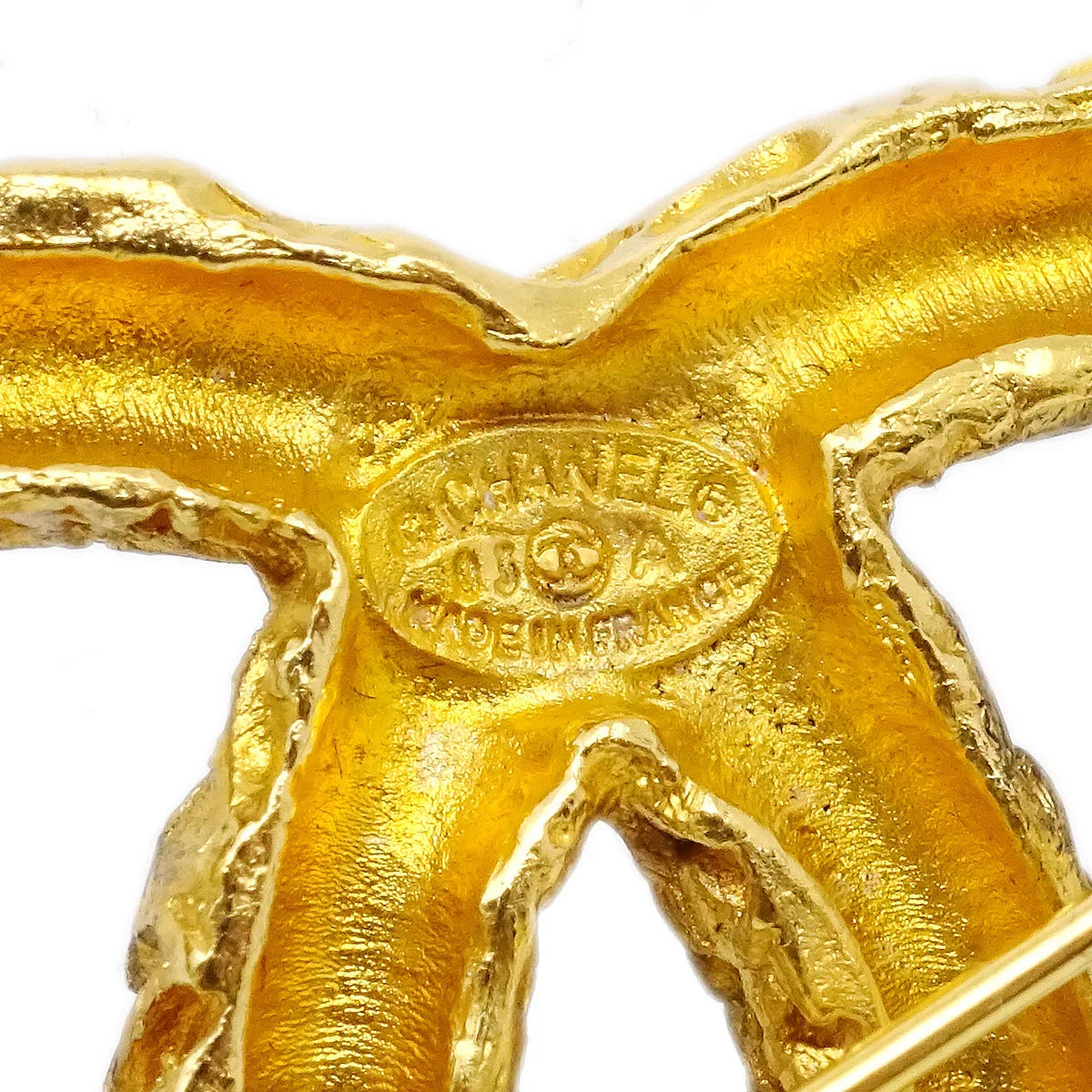 Chanel 1993 Florentine CC Brooch Large