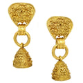 Chanel 1994 Filigree Bell Dangle Earrings Clip-On