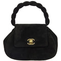 Chanel * 1996-1997 Black Suede Handbag