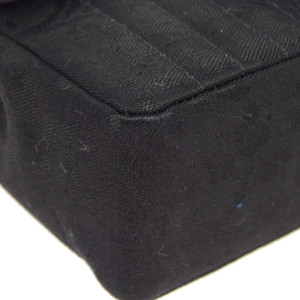 Chanel * 1991-1994 Black Mini Vertical Stitch Classic Square Flap Bag 17