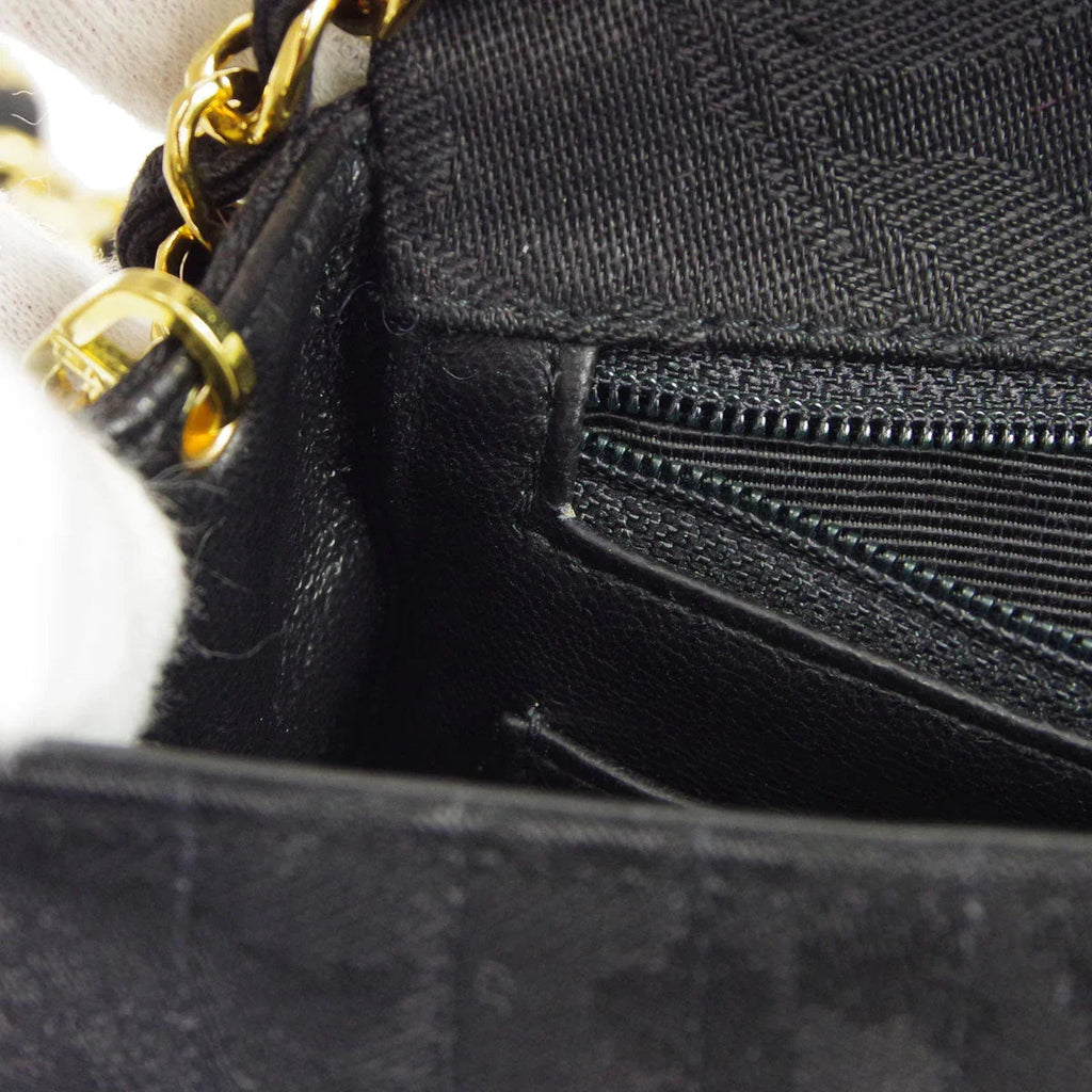 Chanel * 1991-1994 Black Mini Vertical Stitch Classic Square Flap Bag 17