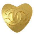 Chanel Heart Brooch Gold 95P
