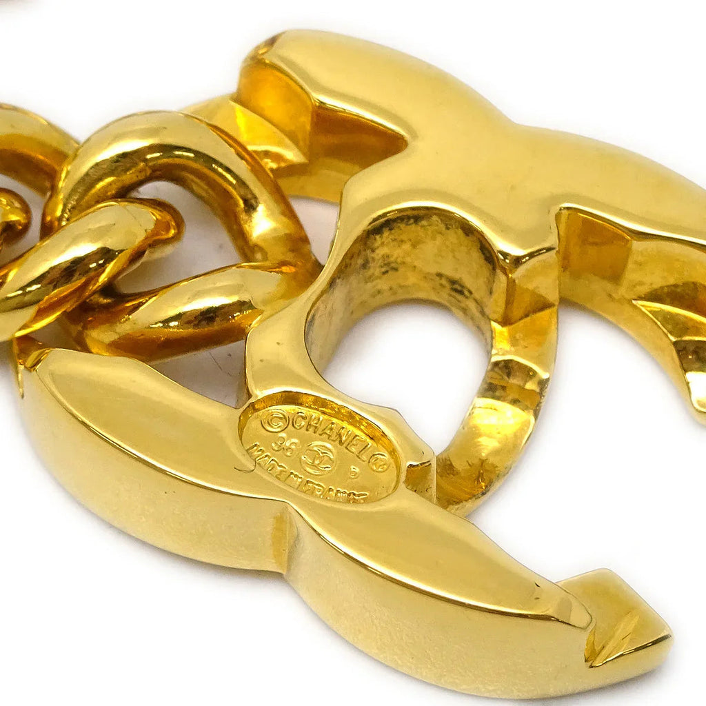 Chanel Turnlock Chain Bracelet Gold 96P