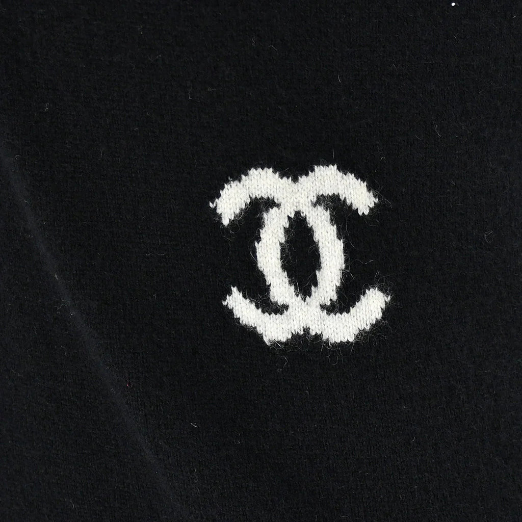 Chanel 2004 Fall CC Logo Cashmere Polo Dress #40