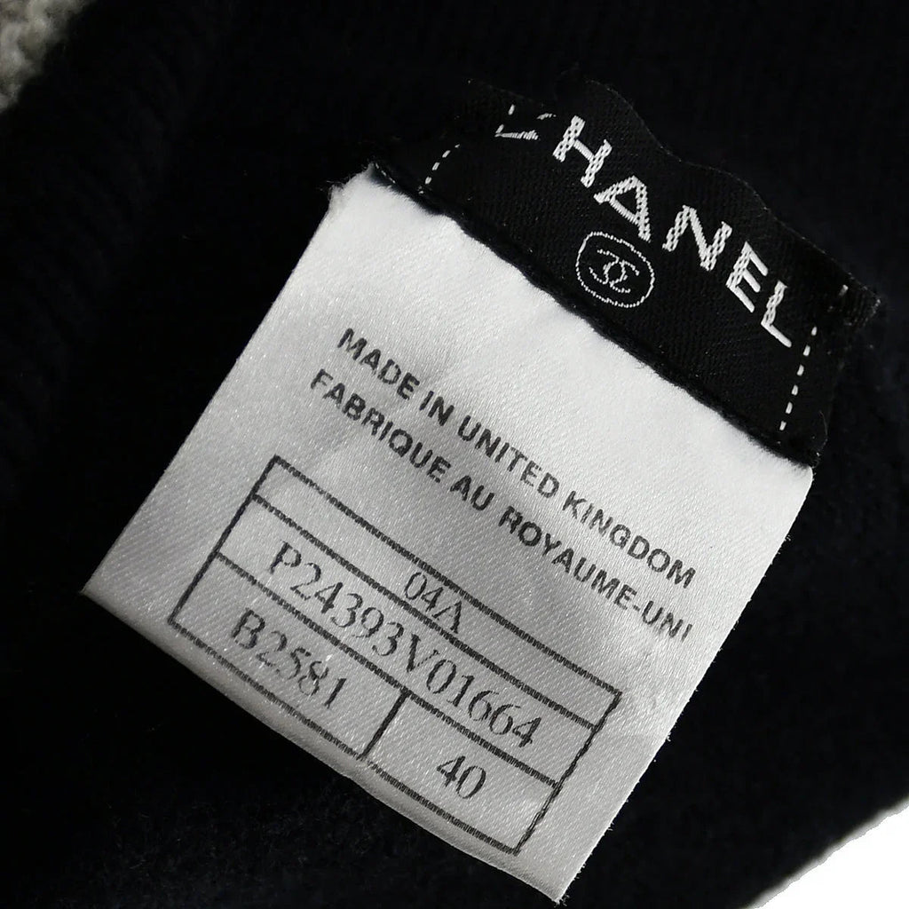 Chanel 2004 Fall CC Logo Cashmere Polo Dress #40