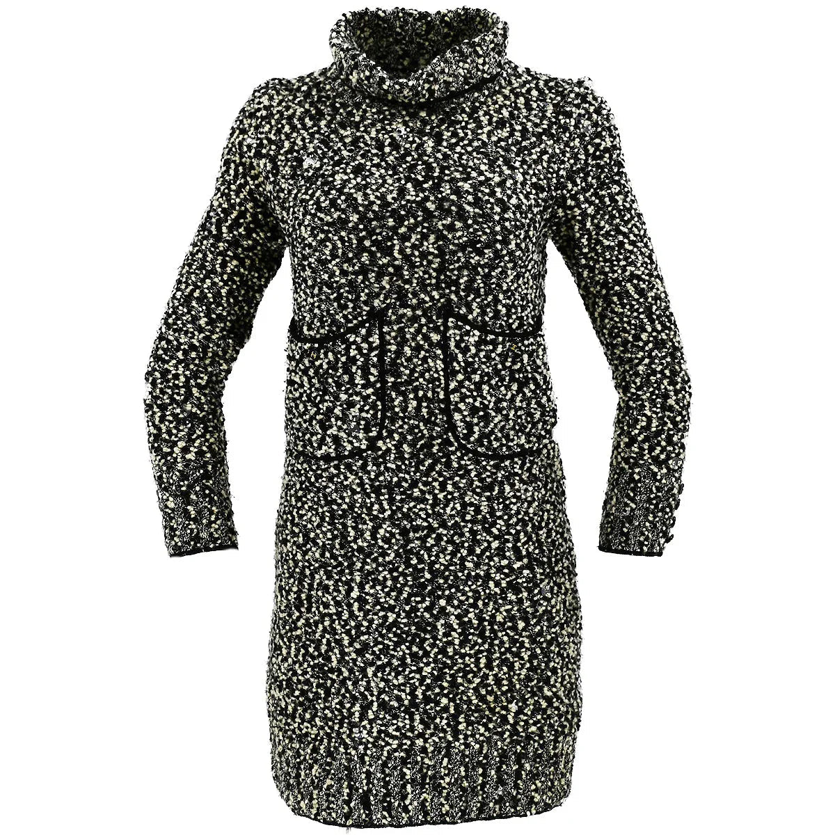 Chanel Fall 1994 roll-neck two-tone minidress #42