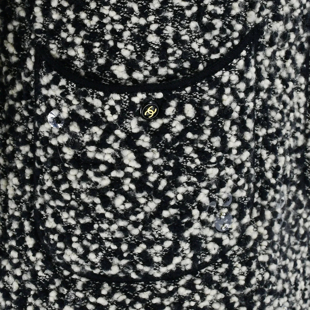 Chanel Fall 1994 roll-neck two-tone minidress #42