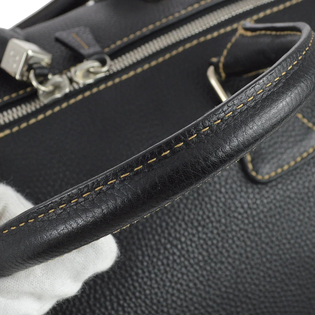 Chanel 2003-2004 Black Calfskin Boston 40