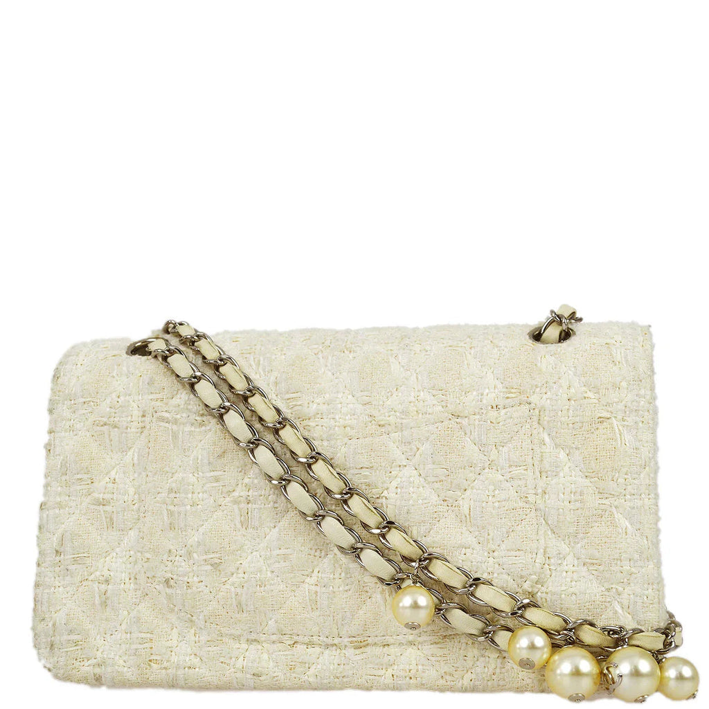Chanel * 2004-2005 Tweed Medium Classic Double Flap Bag SHW