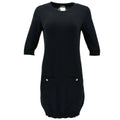 Chanel 2008 fall CC-button cashmere dress #38