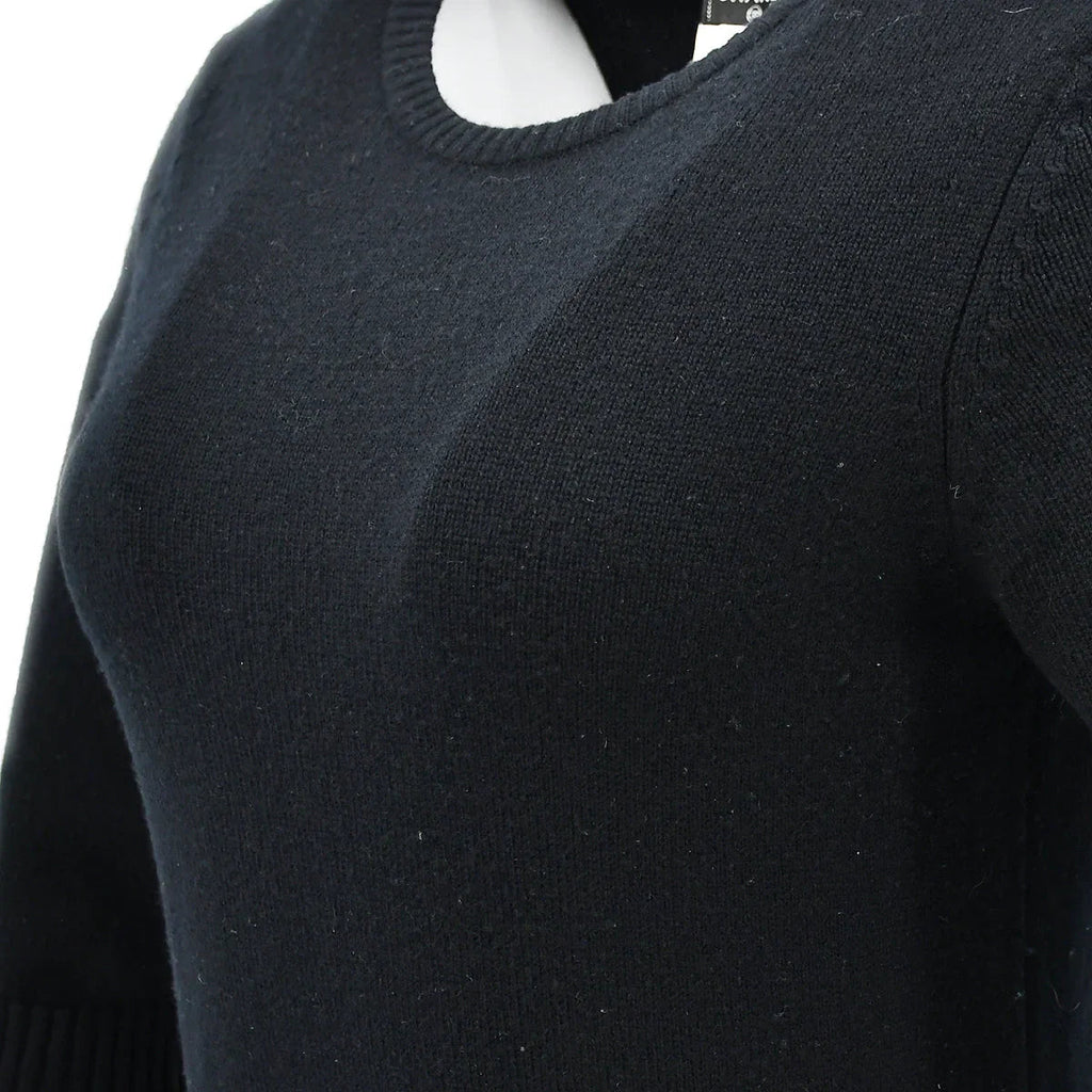 Chanel 2008 fall CC-button cashmere dress #38