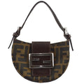 Fendi Brown Zucca Micro Handbag