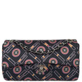 Chanel 2004-2005 Black Satin Lipstick Classic Single Flap Shoulder Bag