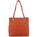 Chanel 2008-2009 Pink Caviar Petite Shopping Tote PST Tote Handbag