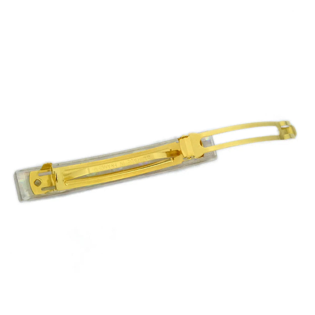 Chanel Hair Clip Hairpin Barrette Clear 97P/62