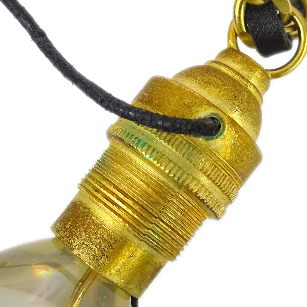 Chanel Light Bulb Gold Chain Pendant Necklace 94P