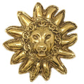 Chanel Lion Brooch Pin Gold 1133