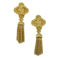 Chanel 1994 Filigree Earrings Clip-On Gold