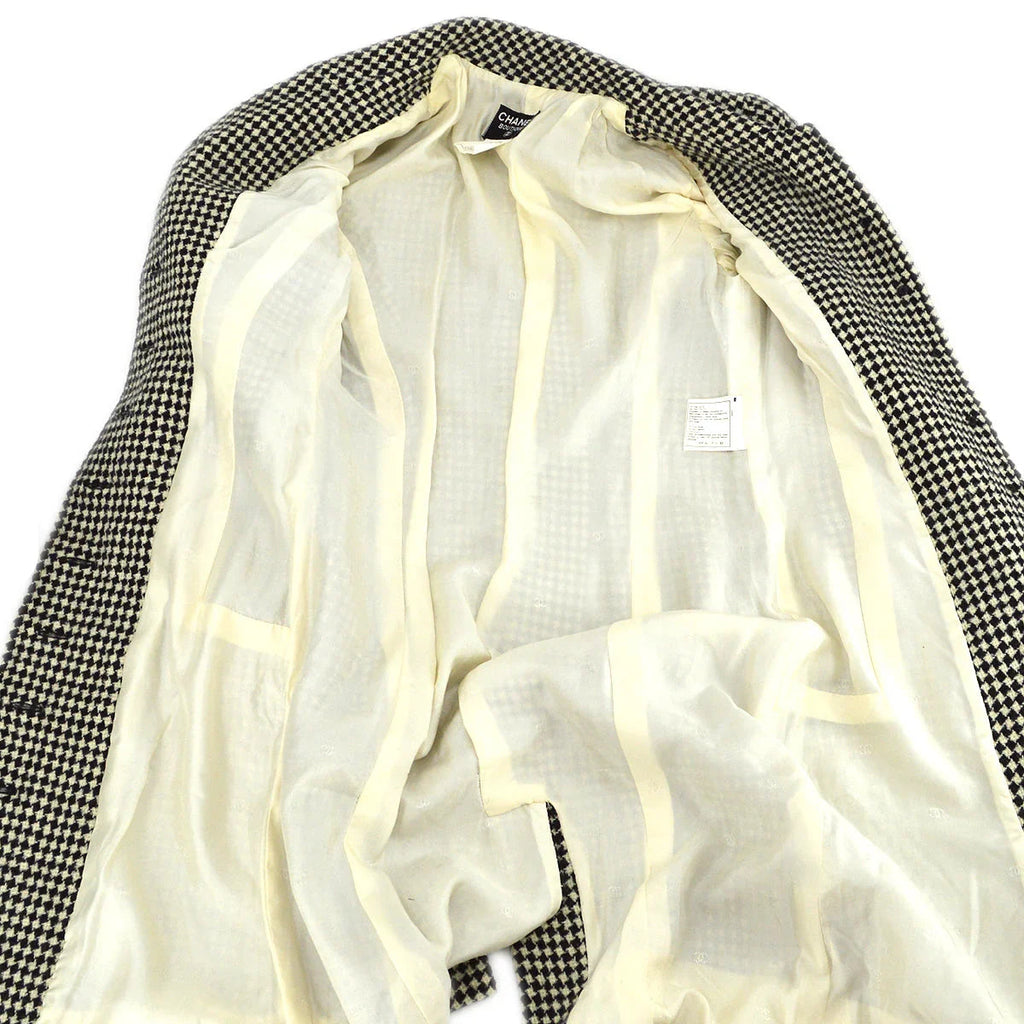 Chanel Coat Black White 96A #36