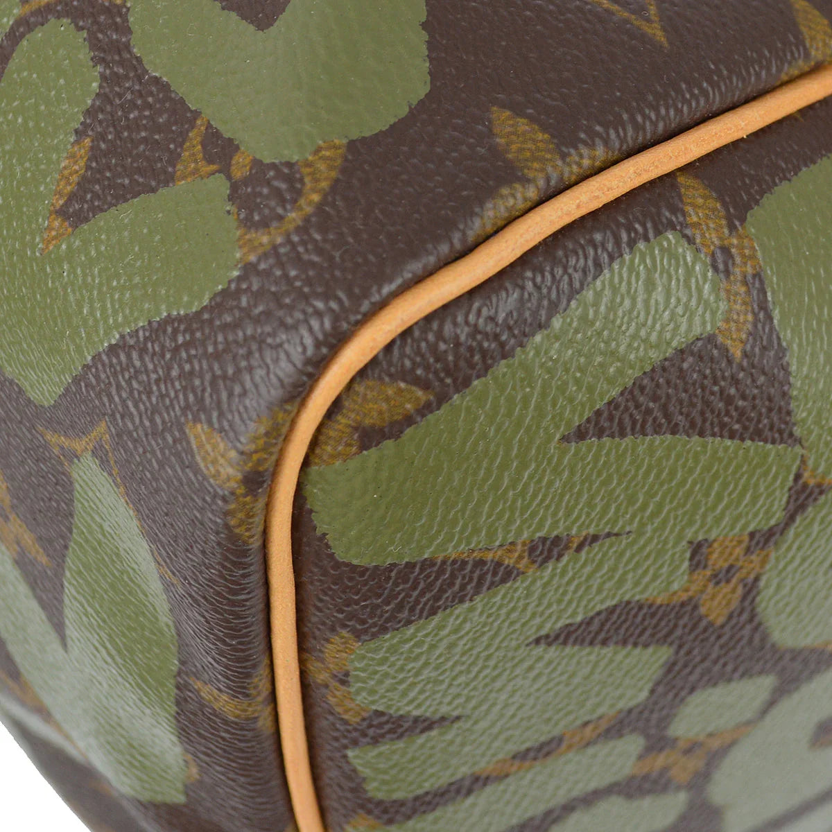 Louis Vuitton 2001 Khaki Monogram Graffiti Keepall 50 Duffle Bag M92196