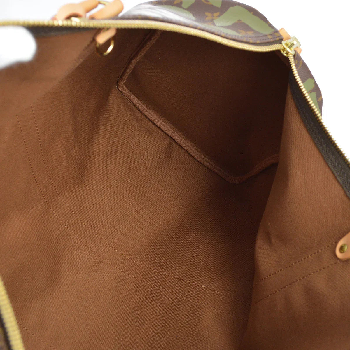 Louis Vuitton 2001 Khaki Monogram Graffiti Keepall 50 Duffle Bag M92196