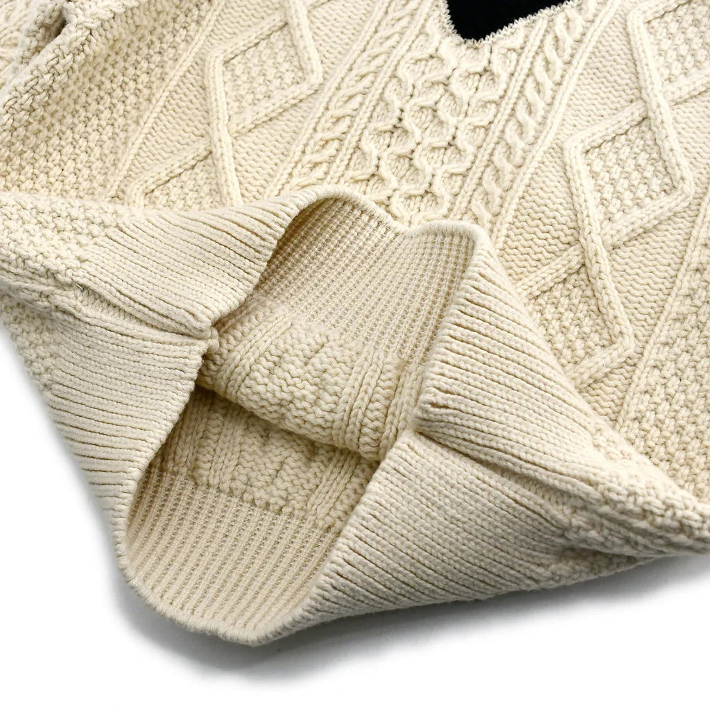 Chanel Fall 1996 wool fisherman knit jumper #42