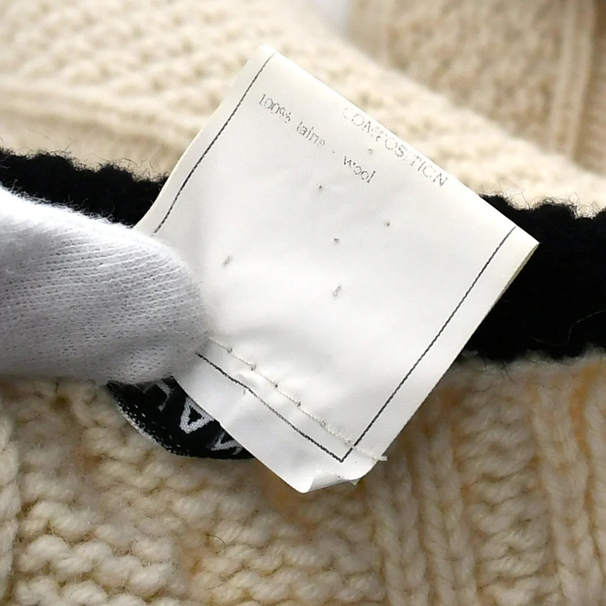 Chanel Fall 1996 wool fisherman knit jumper #42