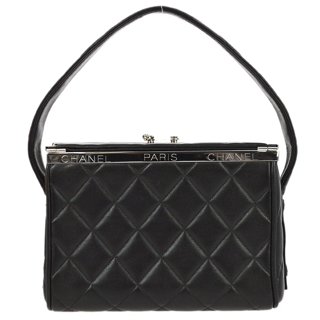 Chanel 1996-1997 Black Lambskin Handbag
