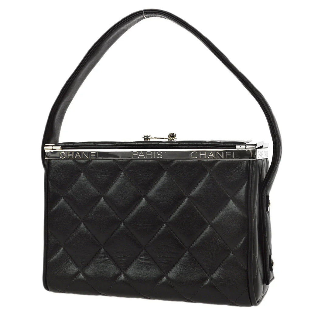 Chanel 1996-1997 Black Lambskin Handbag