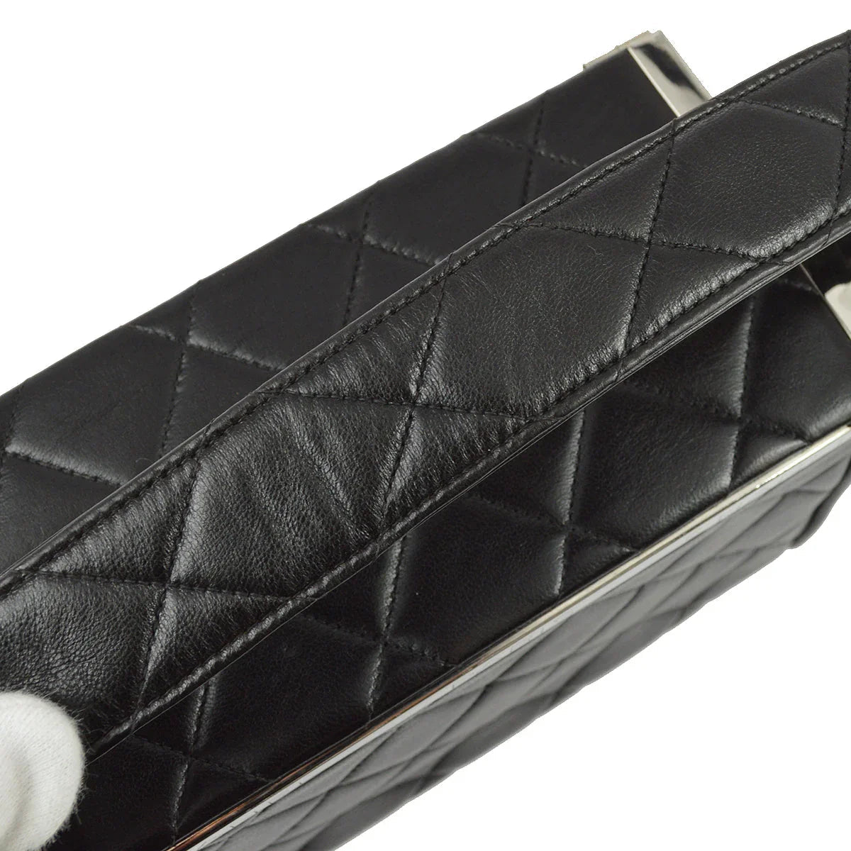 Chanel 1996-1997 Black Lambskin Handbag