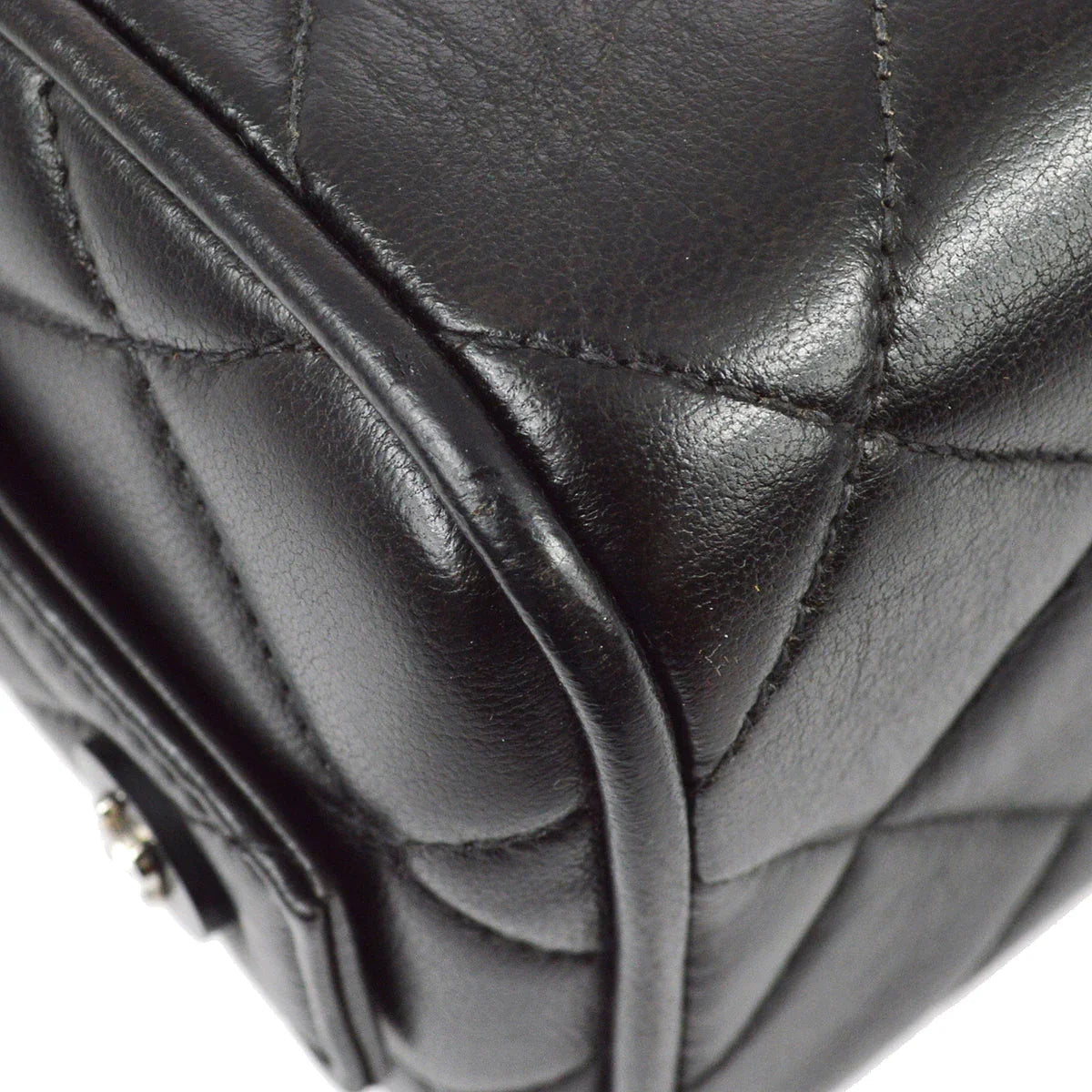 Chanel 1996-1997 Black Lambskin Handbag