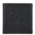Chanel 2000-2001 Black Caviar Bifold Wallet Purse