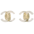 Chanel CC Earrings Clip-On Clear 02P