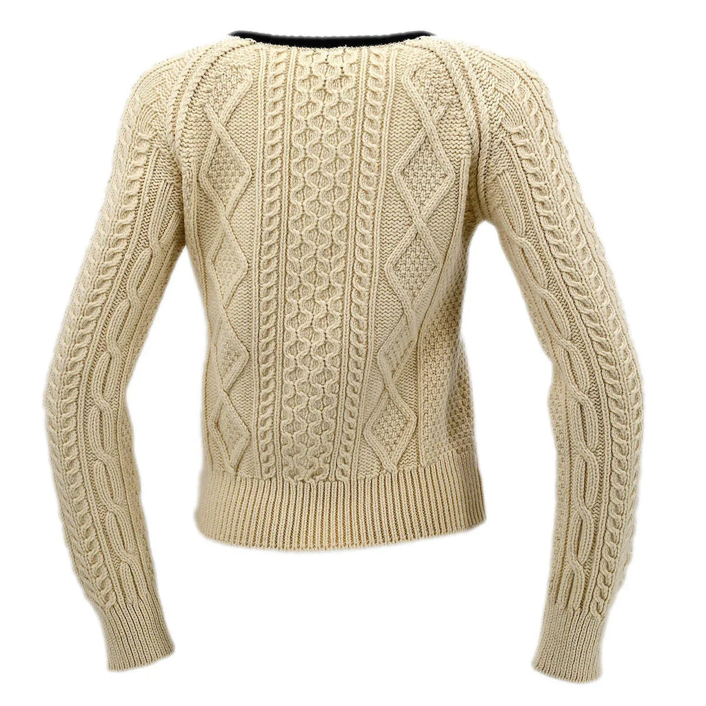 Chanel Fall 1996 wool fisherman knit jumper #44