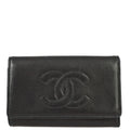 Chanel 1997-1999 Key Case Black Lambskin Small Good