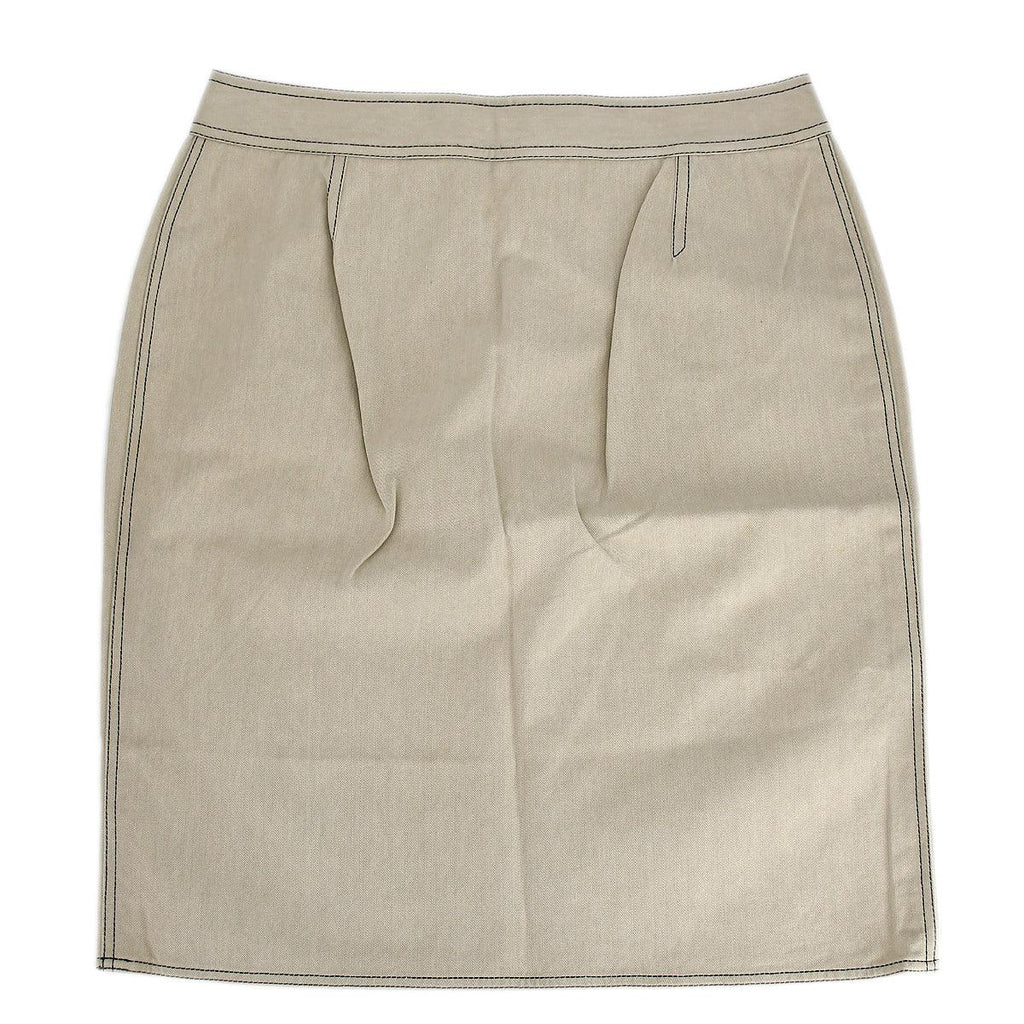 Chanel Skirt Beige Denim #44