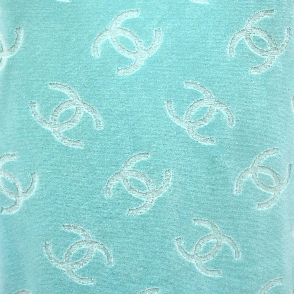 Chanel Spring 1996 CC Pattern Velvet Dress #40