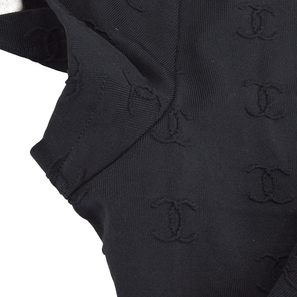 Chanel Spring 1997 CC Logo Embroidered Cropped T-shirt #42